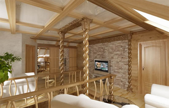 декоративный брус для потолка