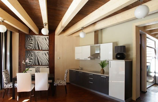 как скрыть балку на потолке