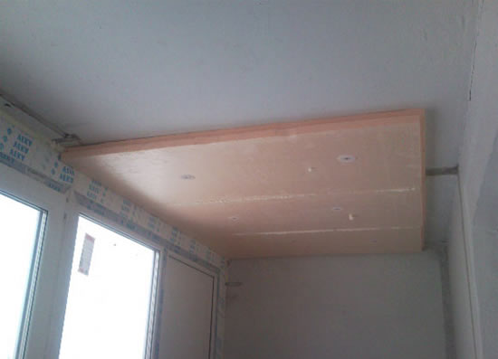 как утеплить потолок на лоджии своими руками