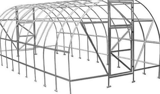 теплицы односкатные из поликарбоната