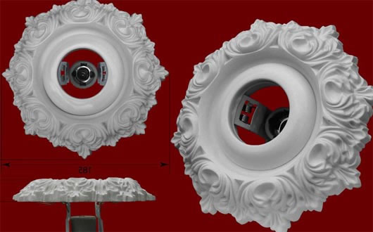 светильник из гипса