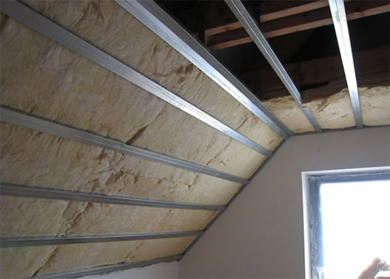 утепление потолков минеральной ватой устройство