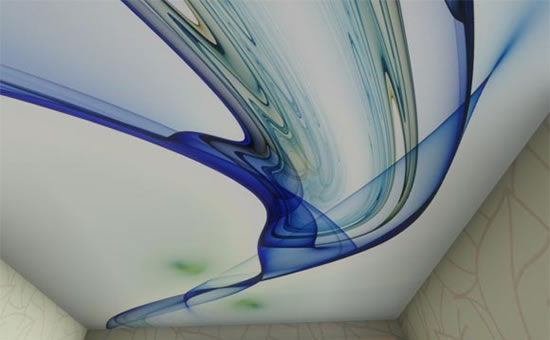 натяжные глянцевые потолки с фотопечатью