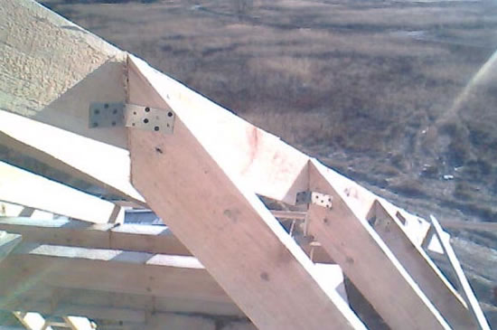 удлинение стропил