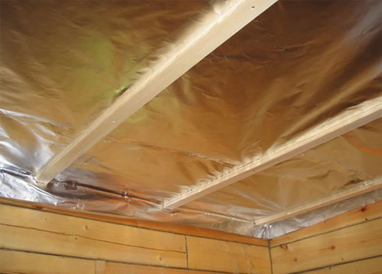 утеплитель для потолка в баню