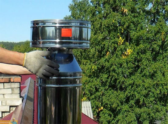 расстояние от дымохода до стены