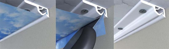 алюминиевый багет для натяжных потолков