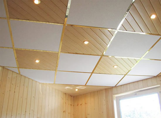 как сделать подвесной потолок из пвх