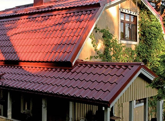 сборка ломаной крыши