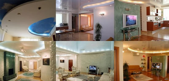 разновидности потолков фото