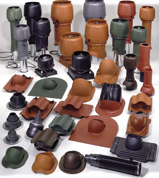 узел прохода воздуховода через кровлю