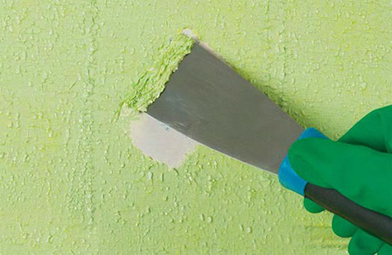 чем и как снять краску с потолка