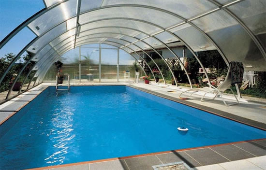 навес для бассейна из поликарбоната