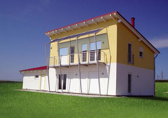 односкатная крыша дома