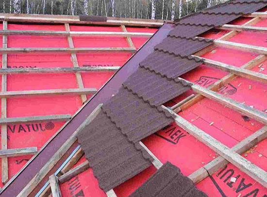 устройство обрешетки под композитную черепицу