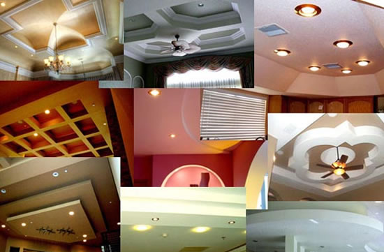 короб из гкл на потолке