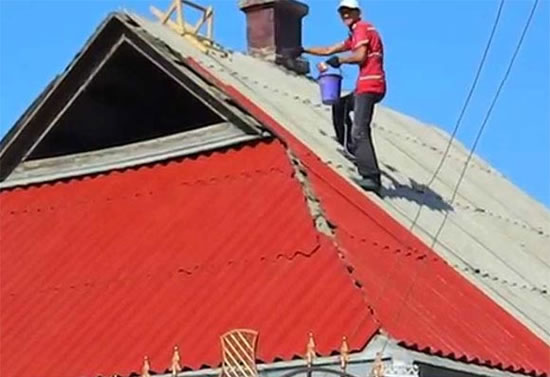 окраска шифера