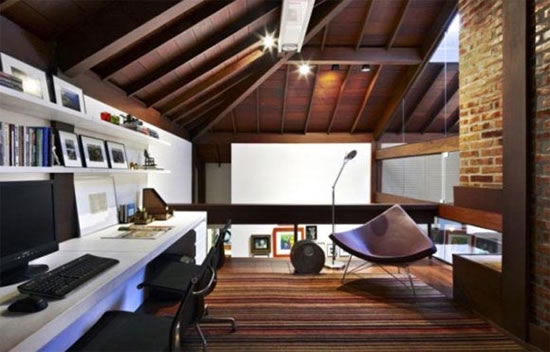 кухня в мансарде