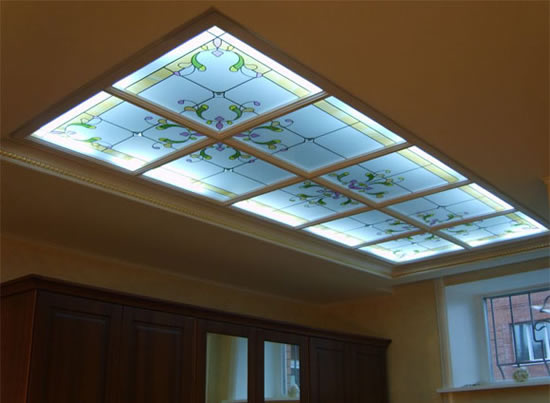 потолок армстронг стеклянный