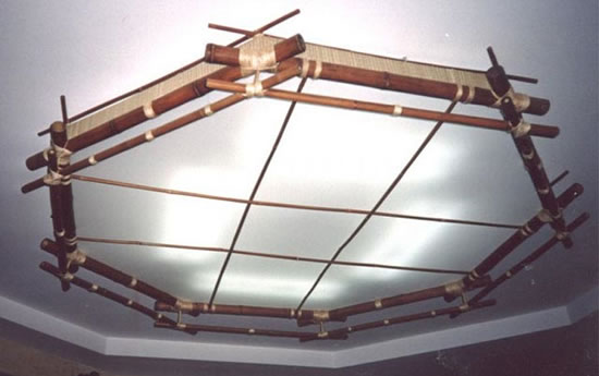 деревянные светильники для дачи