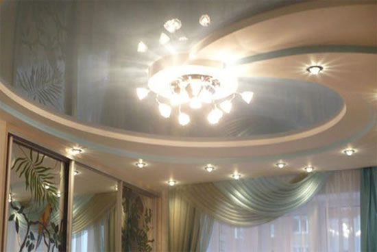 потолок из гипсокартона или натяжной