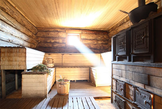 какая высота потолка в бане