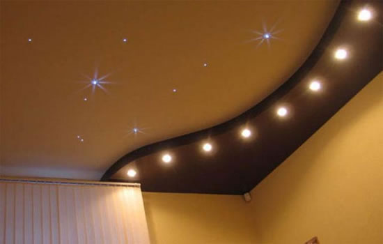 палитра натяжных глянцевых потолков