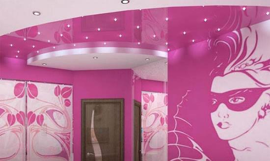 детские комнаты натяжные потолки