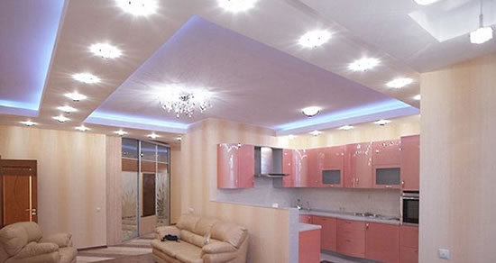 светильники для гипсокартона