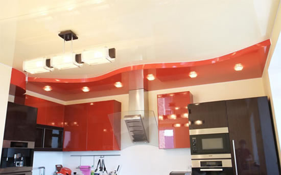 потолок в кухне своими руками монтаж