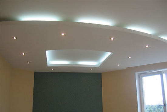 двухуровневый потолок из гипсокартона