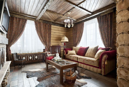 стиль кантри потолок особенности