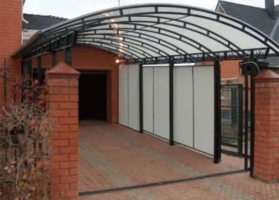 навес из поликарбоната своими руками