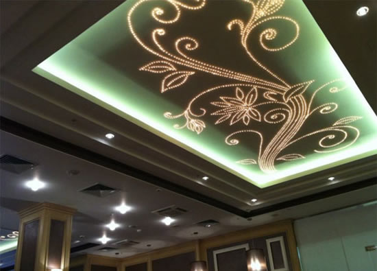 подвесные светящиеся потолки