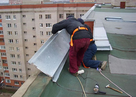 установка парапета