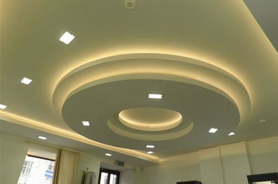 скрытая подсветка потолка из гипсокартона