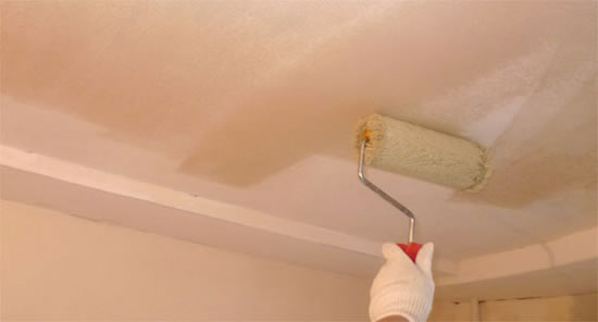 грунтовка потолка своими руками