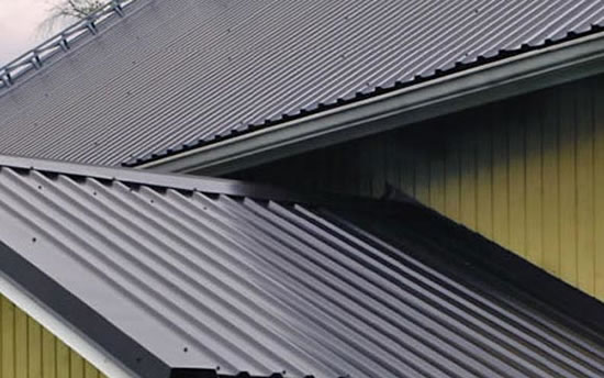 плоская кровля из профнастила