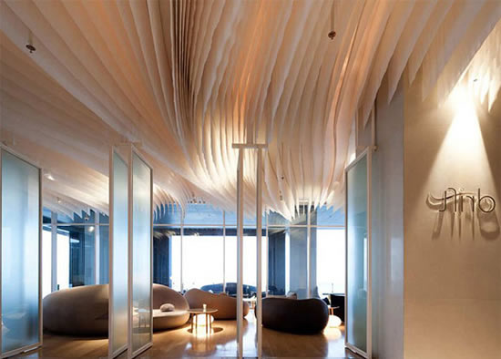 дизайнерские потолки пример