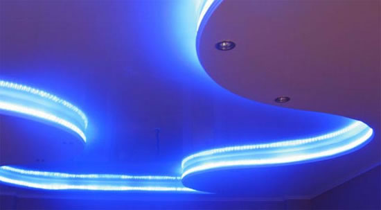 освещение для натяжных потолков