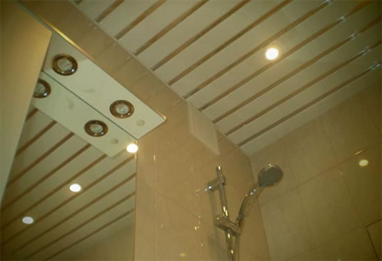 как сделать реечный потолок для ванной