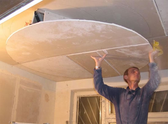 Особенности монтажа потолка из гипсокартона