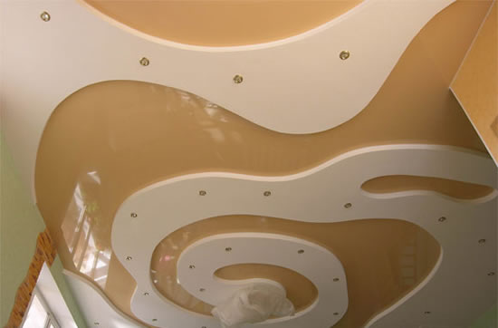дизайн потолка из гипсокартона фото