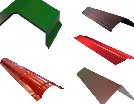 установка конька на металлочерепицу