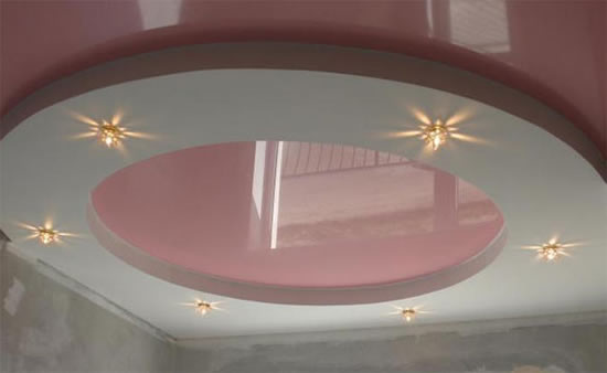 потолок в ванной комнате из гипсокартона