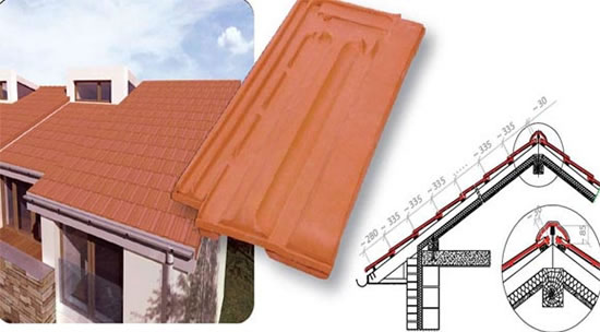 керамическая черепица кровля