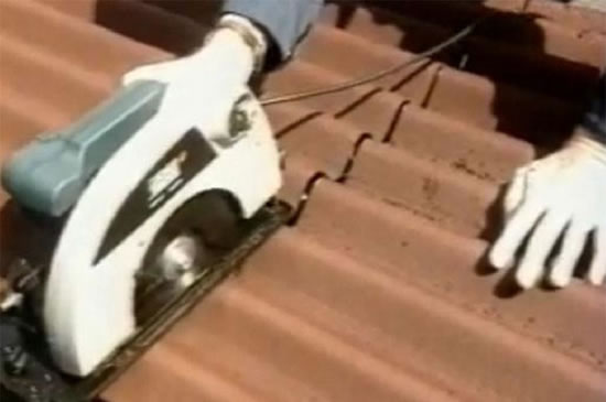 чем резать плоский шифер