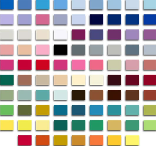 как выбрать палитру цвета натяжного потолка