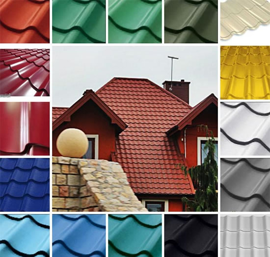 металлочерепица призма цвета