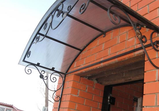 навесы из стекла